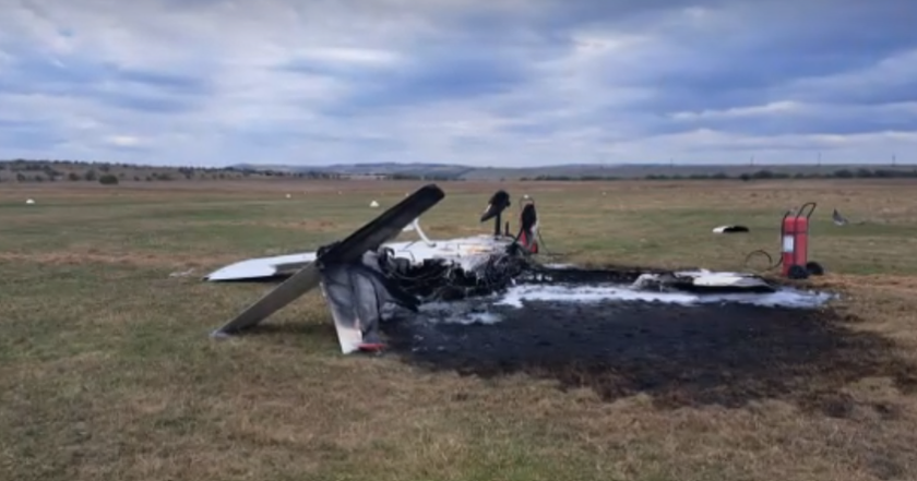 Accident aviatic în Iași. O aeronavă de mici dimensiuni s-a prăbușit. În ce stare se află pilotul