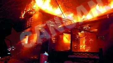 Patru cabane din statiunea Straja din Valea Jiului au fost distruse intr-un incendiu!