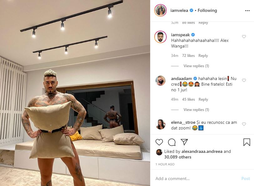 Alex Velea, fotografiat complet dezbrăcat de Antonia! Andreea Esca nu s-a putut abține și a reacționat atunci când a văzut poza HOT pe Instagram