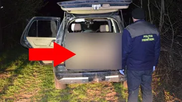 Ce au găsit polițiștii într-o mașină abandonată într-o pădure din Botoșani. Au avut un șoc când au deschis portbagajul. Ce au văzut
