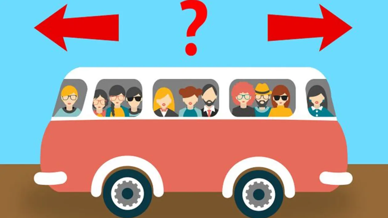 Exercițiul care a pus internetul pe jar | În ce direcție circulă acest autobuz, de fapt?
