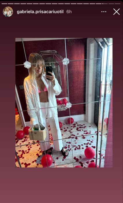 Dani Oțil, cadou pentru Gabriela Prisăcariu. Foto: Instagram / Gabriela Prisăcariu
