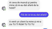 BANCUL ZILEI | „Ai ceva de muncă pentru mine?”