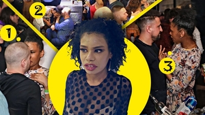 Cunoscuta mulatră din showbiz a flirtat cu 3 masculi într-o singură noapte!