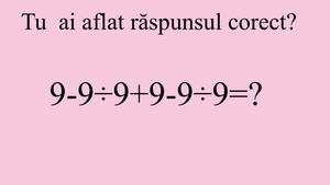 Test IQ | Cât de repede și corect poți rezolva asta?