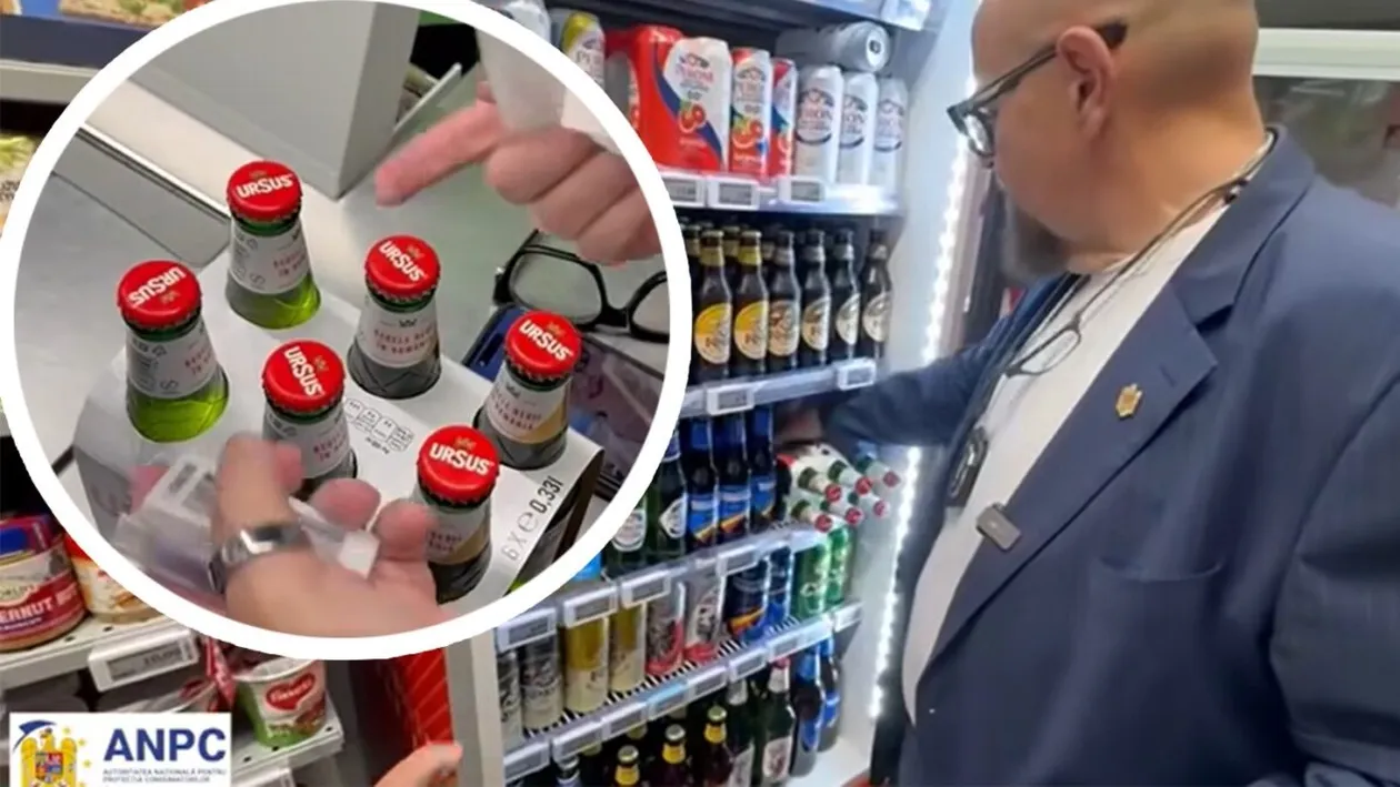 Piedone a cumpărat 6 beri Ursus dintr-un Mega Image bucureștean, la 22.45 lei. Ireal câți bani i s-au cerut șefului ANPC la casă