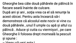 BANCUL ZILEI | Păhărelele de pălincă ale lui Gheorghe