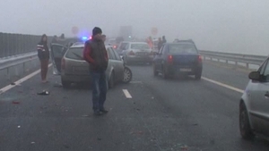 Accident in lant pe DN 1! Zece masini s-au ciocnit, traficul a fost deviat