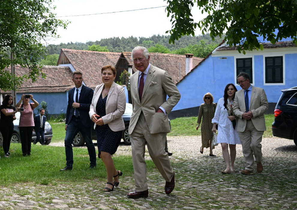 Regele Charles la Viscri în 2023. Foto: Profimedia