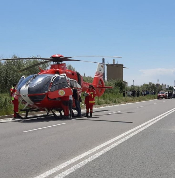Accidentul rutier s-a produs pe drumul ce leagă orașul Năvodari de localitatea Corbu - Drumul Județean (DJ) 226/ sursă foto: social media
