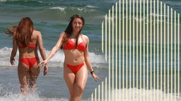 Cea mai cunoscută gimnastă a momentului s-a dezbrăcat la plajă, iar noi am fost pe fază!