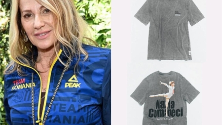 Preț modic pentru un tricou sau o bluză cu Nadia Comăneci. Ce mare brand le-a scos la vânzare