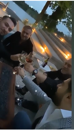 Petrecere la Snagov, de ziua lui Olăroiu (tată și fiu)
