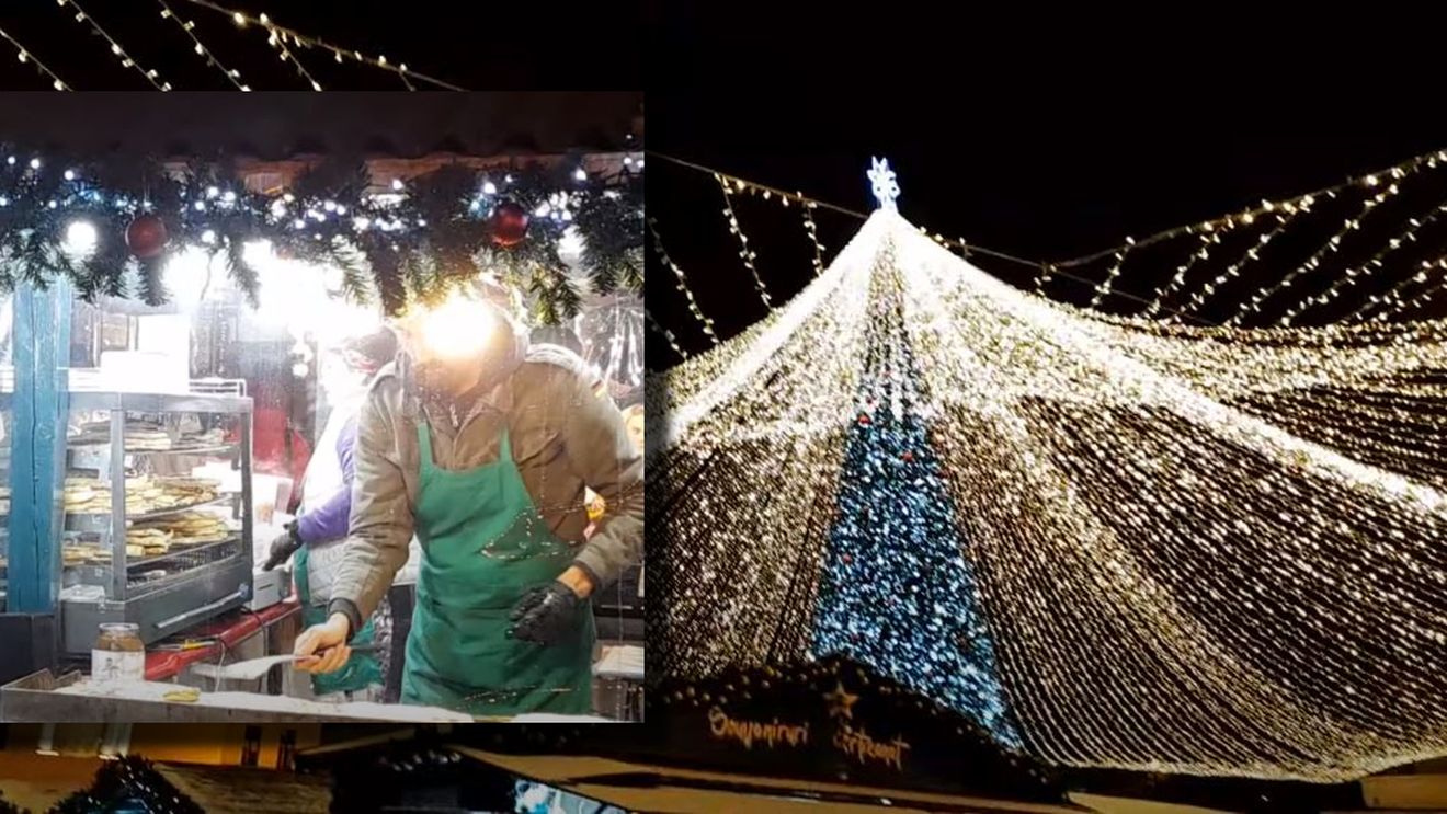 Cât costă un langoș, o porție de jumări și un vin fiert la Târgul de Crăciun din Timișoara. Ce alte bunătăți găsesc românii la târg, în decembrie 2023