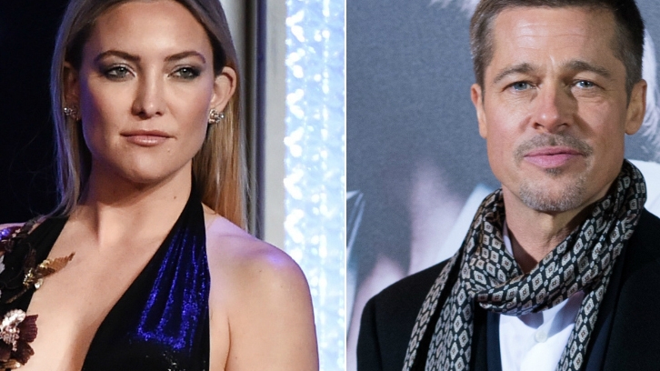 Cum şi-a făcut apariţia iubita lui BRAD PITT la petrecerea de după gala de decernare a premiilor OSCAR! KATE HUDSON a atras toate privirile
