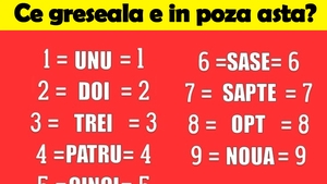 Test de inteligență superioară pentru cei cu IQ peste 130 | Prima întrebare: Ce greșeală e în poza asta?