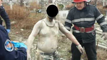 Un brăilean şi-a dat foc în cimitir după ce s-a certat cu nevasta şi a bătut-o cu ciocanul