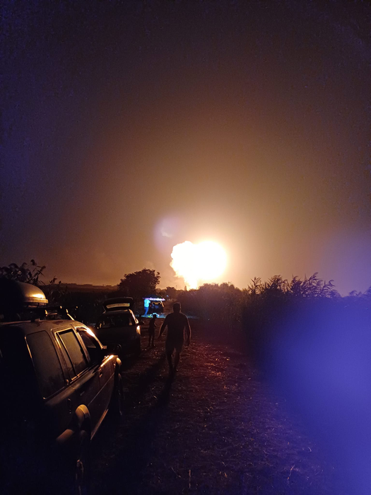 Cea de-a doua explozie s-a produs în jurul orei 21:00