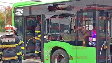 NEWS ALERT! Grav accident în Drumul Taberei! Un autobuz s-a ciocnit cu un tramvai, mai mulți pasageri au fost răniți