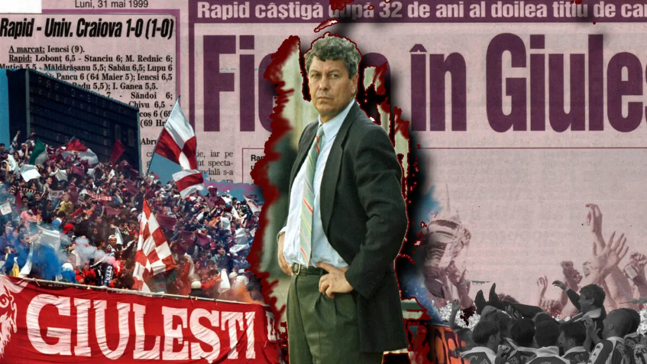 Din copilărie până la titlu: povestea Rapidului, a titlului din 1999 și a lui Mircea Lucescu spusă din tribună