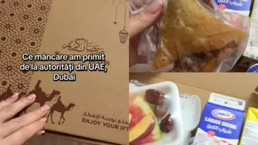 Ce alimente au primit românii blocați de bombardamente în Dubai. Autoritățile din Emirate le-au livrat gratuit cutii pline la cazare
