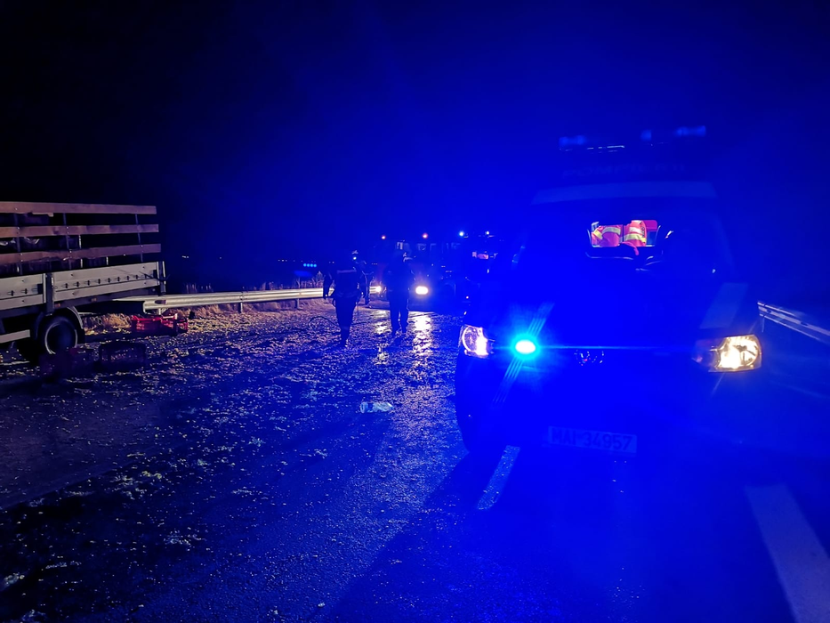 Grav accident de circulație pe A1, la km 99 | VIDEO