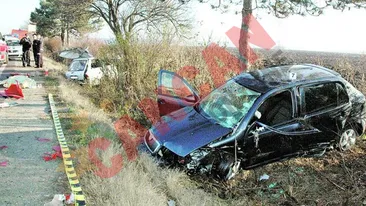 Accident grav la Saftica