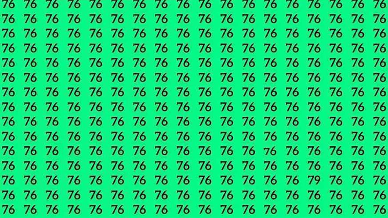 Test de perspicacitate | Doar 1 dintre 50 de oameni poate găsi numărul 79 în maximum 5 secunde