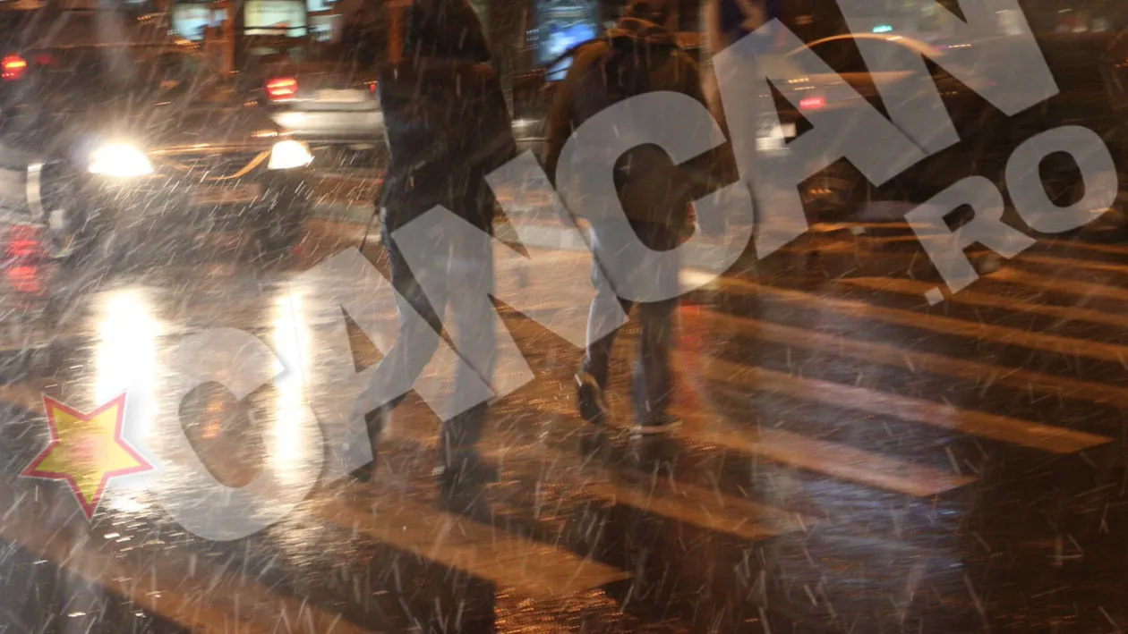 NINGE în Bucureşti! COD GALBEN de ninsori şi VISCOL, în Capitală şi 16 judeţe din sudul şi vestul ţări