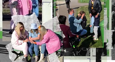 Fiul Andreei Bănică a avut un „accident” de bicicletă în parc