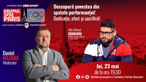 Luptătorul Alin Alexuc-Ciurariu, invitatul emisiunii ,,Drumul spre Paris’’ de joi, 23 mai, de la ora 19:00