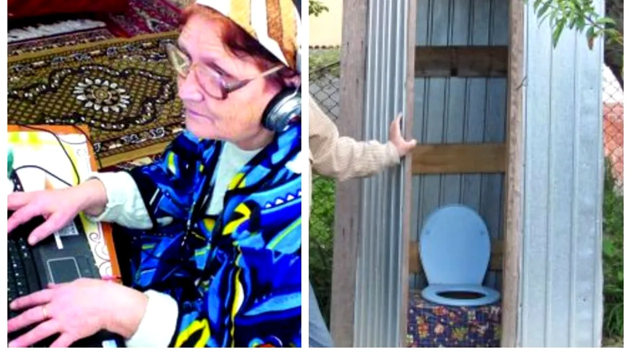 Bătrâna din imagine are cont pe Facebook și pe Instagram, dar se duce la WC în curte. Povestea fabuloasă din spatele imaginilor realizate într-un sat din România