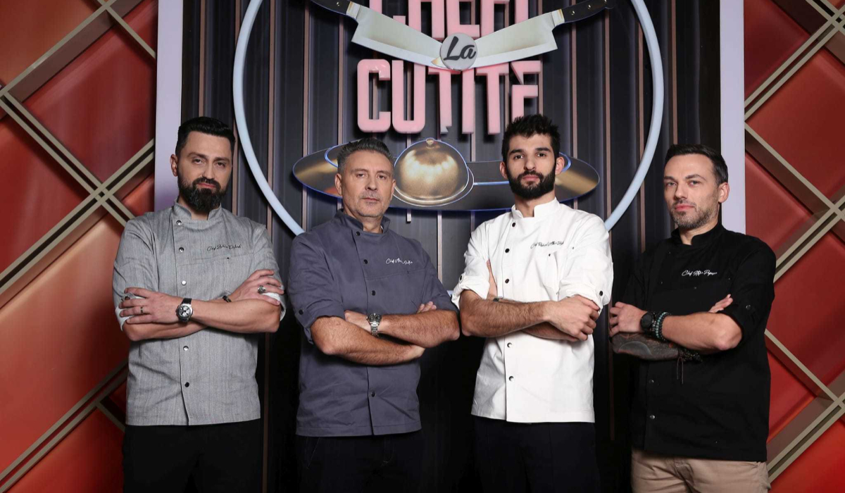 Chef Richard Abou Zaki, Chef Alexandru Sautner, Chef Ştefan Popescu şi Chef Orlando Zaharia / Foto: Antena 1