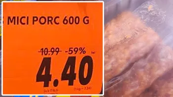 Supermarketul din România cu cei mai ieftini mici. O caserolă de 600g de mititei costă doar 4.40 lei