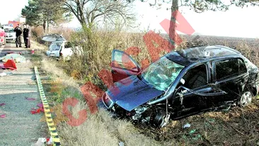 Accident grav la Saftica