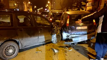 Ce greșeală a făcut! Cum a reușit o șoferiță de 18 ani din Piatra Neamț să facă praf 4 mașini chiar în ziua în care și-a luat permisul auto