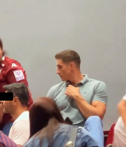 Ofițerul SPP a participat la un eveniment sportiv/ Sursa foto: TikTok