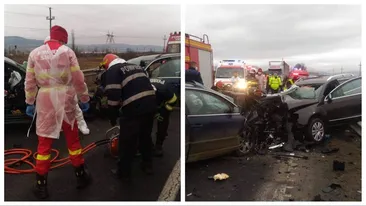 Accident grav pe DN1! Două persoane au murit și alte trei au fost rănite