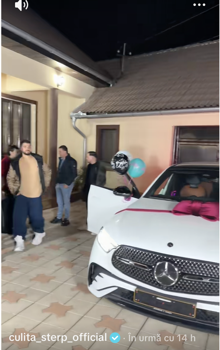 Mașina primită de mama Geta/foto: TikTok