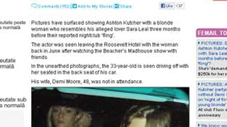Dovezile infidelitatii lui Ashton Kutcher! A fost fotografiat cu amanta blonda