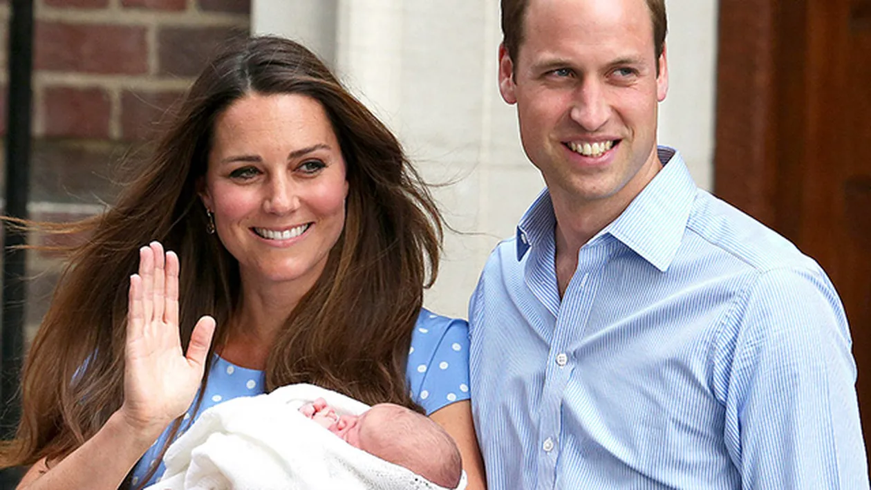 Printul William si sotia sa au inregistrat oficial nasterea printului George
