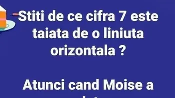 BANCUL ZILEI | Adevărul despre 7: De ce este singura cifră tăiată cu o liniuță?