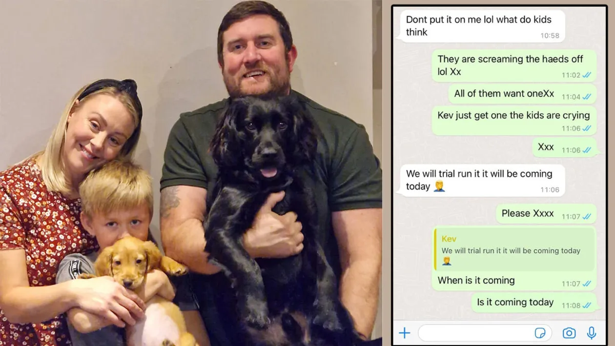 Cum și-a păcălit acest băiat părinții să îi ia un cățel. A furat telefonul mamei și i-a scris tatălui pe WhatsApp: Bună, iubi