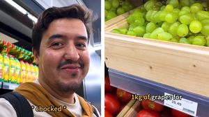 Cum a reacționat acest turist american, după ce a văzut struguri cu 28 lei/kg într-un market din Mamaia