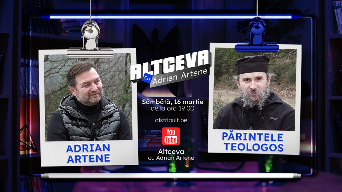 Părintele Teologos, de pe Muntele Athos, la Altceva cu Adrian Artene. Taina Postului: „Retrage-ți mintea din simțuri!”