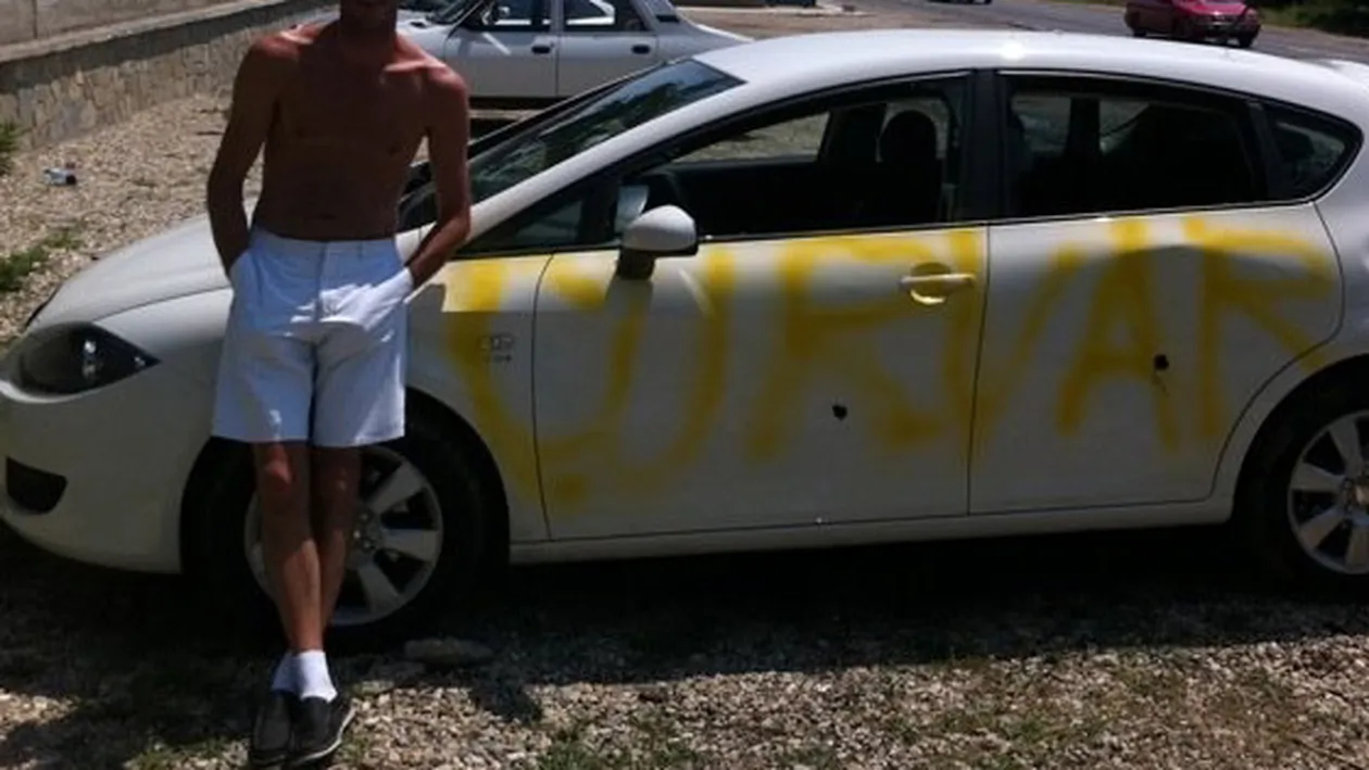 Cum s-a razbunat o romanca pe sotul infidel! S-a trezit in zori si a coborat in parcare cu un spray mana. Ce i-a scris pe masina