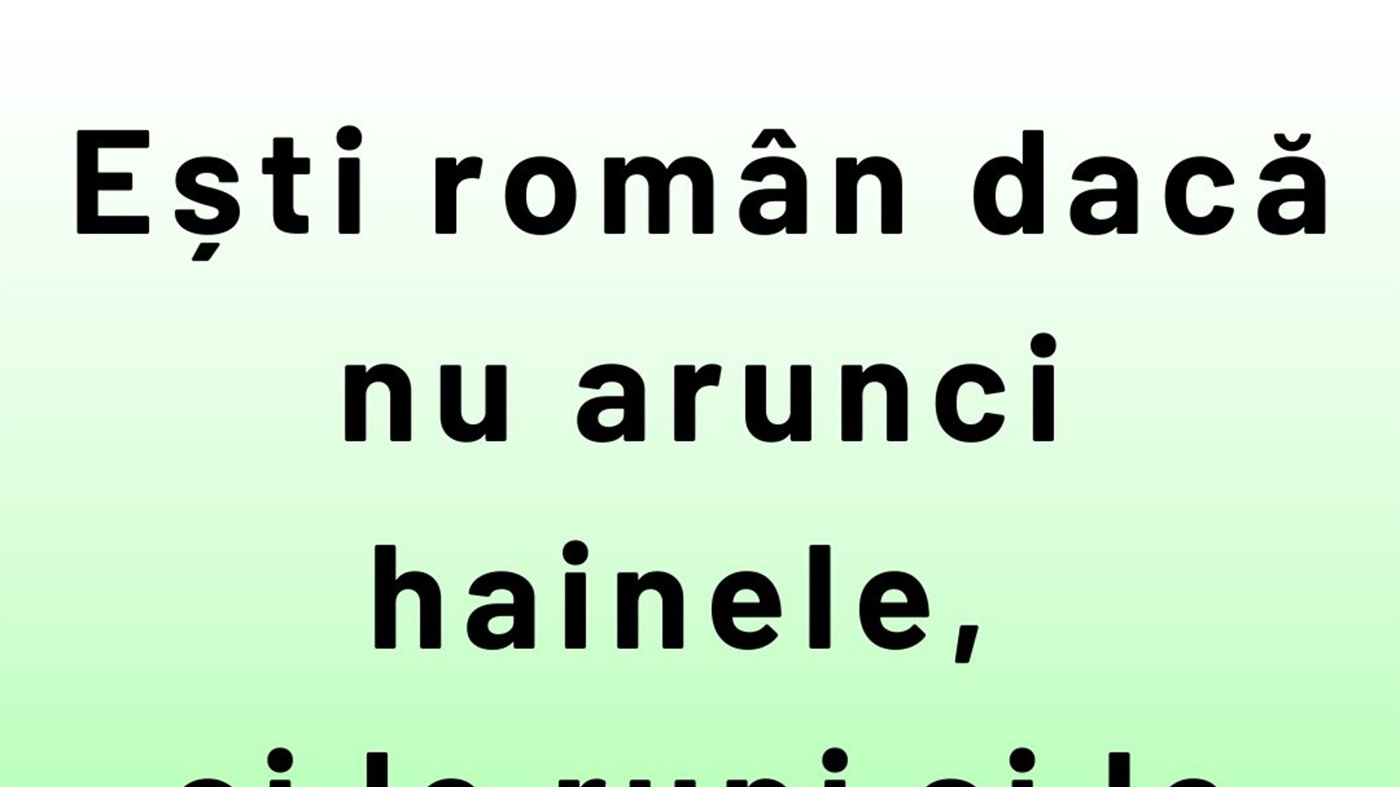 BANCUL ZILEI | Zi-mi că ești român, fără să-mi spui că ești român!