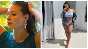 Ashley Graham va deveni mamă pentru a doua oară. Prima imagine cu burtica de gravidă. FOTO
