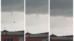 O tornadă a îngrozit locuitorii din apropiere de Timișoara. Totul a fost filmat