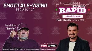 Actorul Ioan Mihai, primul lider al galeriei Rapidului, este invitat la "EXCLUSIV RAPID" marți, 23 aprilie, de la ora 21.00